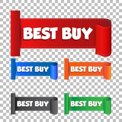 Best buy sticker. Label vector illustration on isolated background