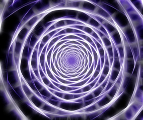 Abstract fractal spiral computer generated image