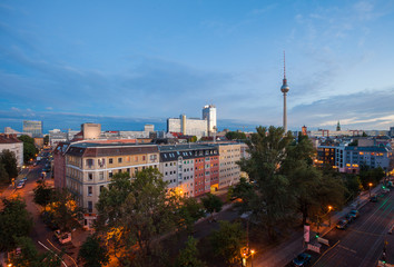 Obraz premium View over Berlin Alexanderplatz