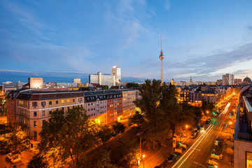 Fototapeta na wymiar View over Berlin Alexanderplatz
