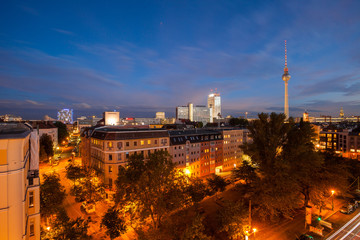 Fototapeta na wymiar View over Berlin Alexanderplatz