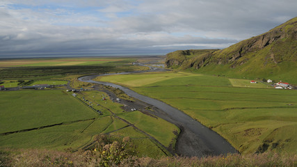 Fototapeta na wymiar Skogafoss falls, in Iceland