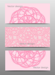 Set of vector banners design template