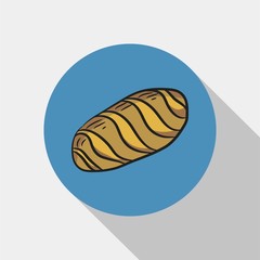bread icon vector