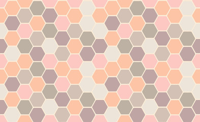 Pattern pastel polygon vector illustration. Pink, purple and orange tones.