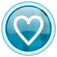 Blue glossy vector icon