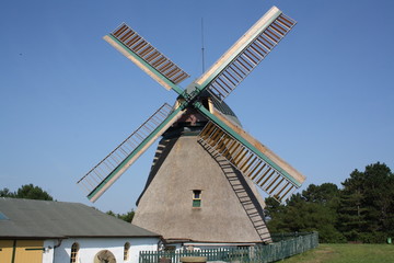 Alte Mühle und Heimatmuseum im Ort Nebel auf Amrum