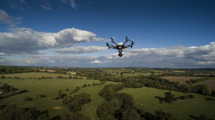Fototapeta na wymiar Drone in flight