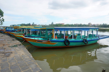 Obraz premium Tourist boats in Vietnam