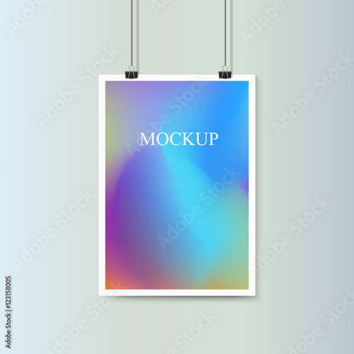 Download "Empty vertical poster with fluid colorful backgrounds ...