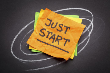 just start advice or reminder