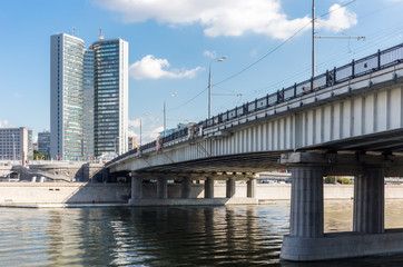Novoarbatsky bridge in Moscow