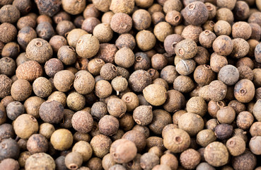 Photo Allspice pepper sweet peas closeup macro