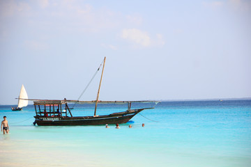 Pirogue à voile à Zanzibar, la liberté