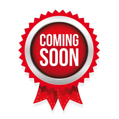 Coming Soon badge vector