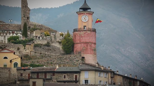 Medieval Tower in the Old Village of Tende in France
