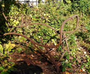 Verrostete Liegestühle