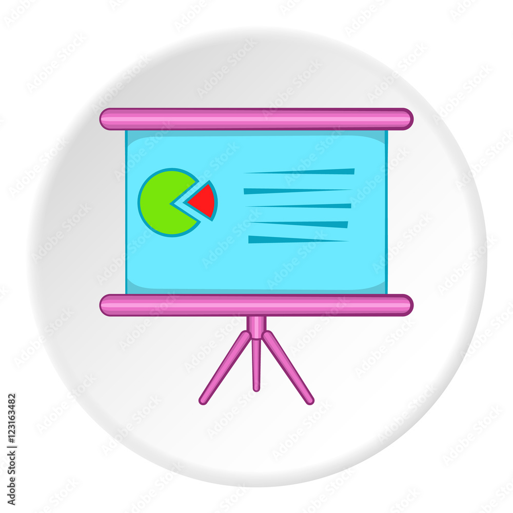 Poster table with schedule icon. cartoon illustration of table with schedule vector icon for web