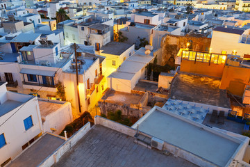 View of the old town of Naxos from the catle.