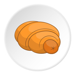 Sausage in dough icon. Cartoon illustration of sausage in dough vector icon for web