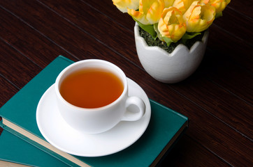 Cup of tea in catering concept