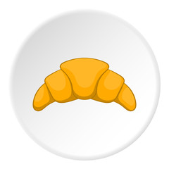 Croissant icon. Cartoon illustration of croissant vector icon for web