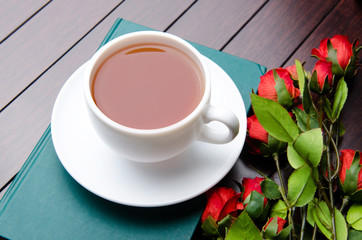 Cup of tea in catering concept