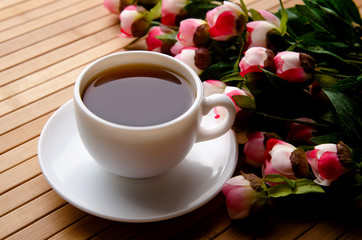 Cup of tea in catering concept