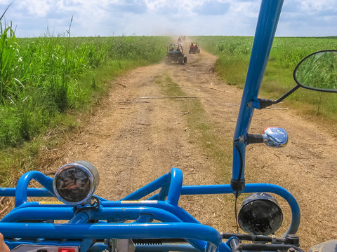 Buggy adventure in Cumayasa, near La Romana and Catalina Island. Enjoy the landscapes of the Dominican Republic during a Buggy ride. The Buggy ride is a popular excursion in Cumayasa area.