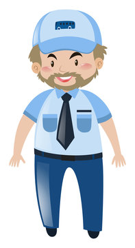 recommend clip art: Bus driver with happy face