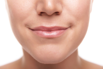 Part of woman's face.