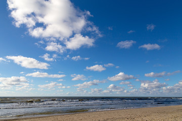Idyllic beach on Texel, Netherlands.