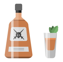 Alcohol drink bottle