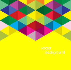 Obraz premium Abstract geometrical background with triangles and space for message.