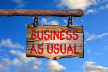 Business as usual