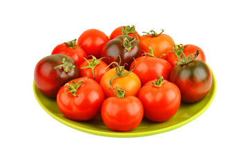 Tomato on plate