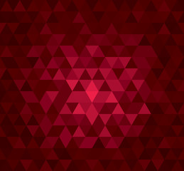 Abstract geometrical background with triangles and space for message.