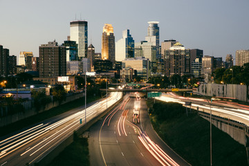Minneapolis Skyline - obrazy, fototapety, plakaty