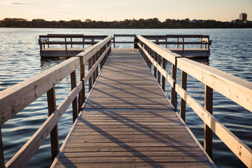 Naklejka premium Porch Lake Calhoun Minneapolis