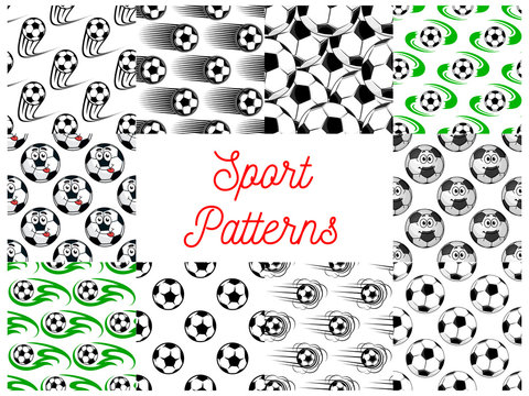 Sport balls seamless patterns