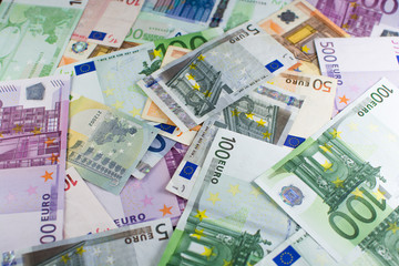 Obraz na płótnie Canvas Евро деньги