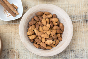 Bowl full with almods