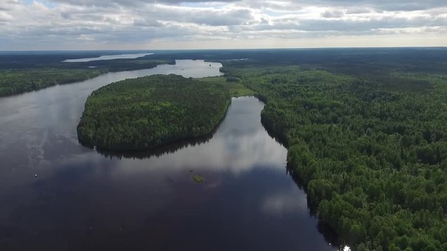 Svir river, Karelia, north of Russia