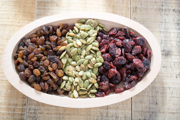 Dry fruit with pumpkin seed