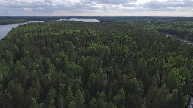 Svir river, Karelia, north of Russia