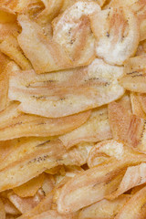 Fried banana for background.