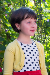 Fototapeta premium portrait of a beautiful little girl