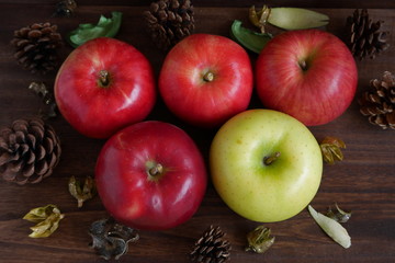 Ripe apples in Autumn
