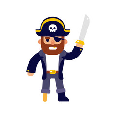 Cartoon pirate illustration
