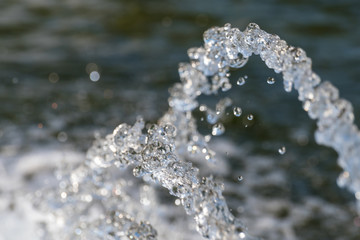 water jet background abstract